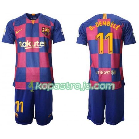 Billiga Fotbollströjor FC Barcelona Ousmane Dembele 11 Barn Hemma tröja 2019/20 Kortärmad